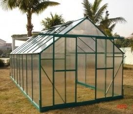 Rama aluminiowa Small 10mm UV Podwójna ścianka Poliwęglan Hobby Greenhouse Plastic 8 &amp;#39;X 16&amp;#39;